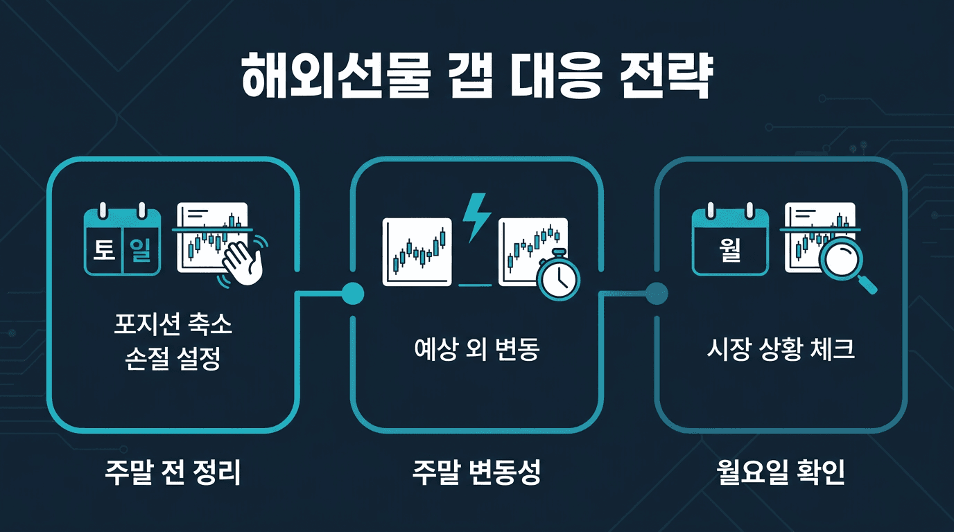 해외선물 대여계좌 주말 갭에 대비하는 방법