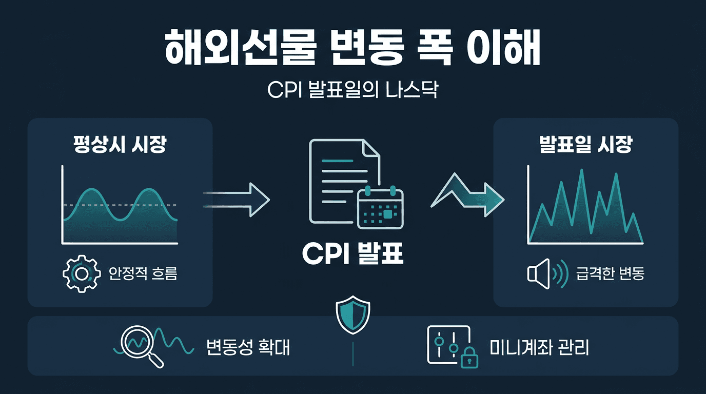 해외선물 미니계좌 CPI 발표일 나스닥 변동 폭 이해하기