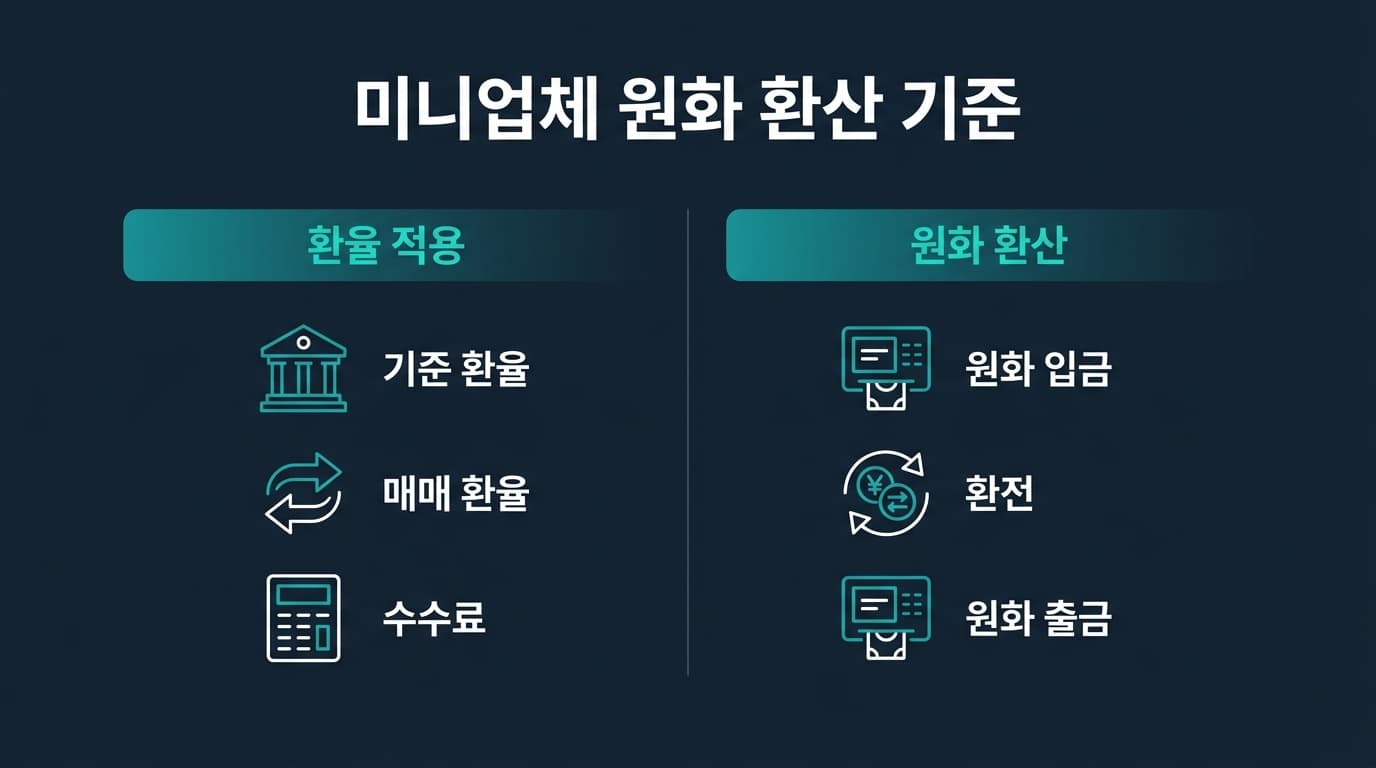 [ 해외선물 미니업체 ] 환율 적용 기준, 입출금 원화 환산 방식