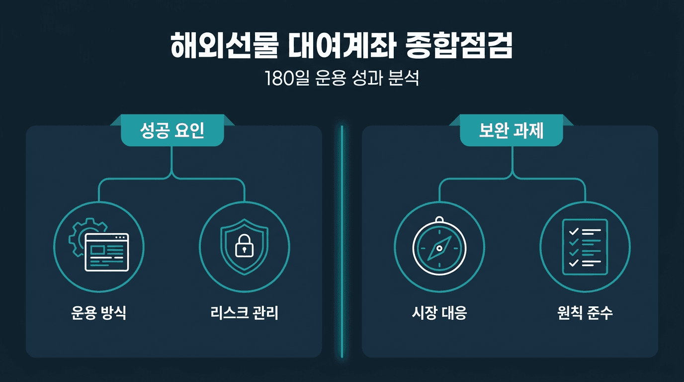해외선물 대여계좌 180일 운용 종합 점검