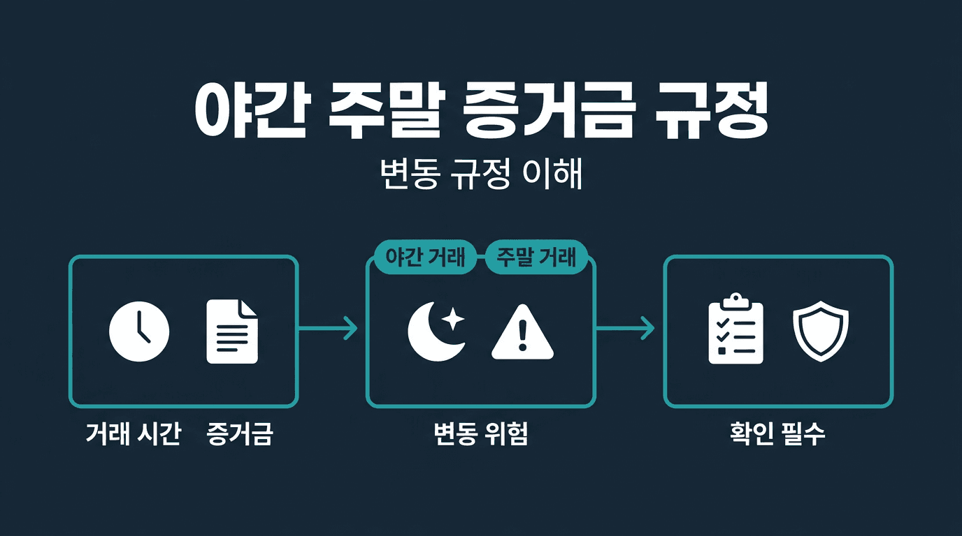 [ 해외선물 대여업체 ] 야간·주말 증거금 변동 규정 읽는 법