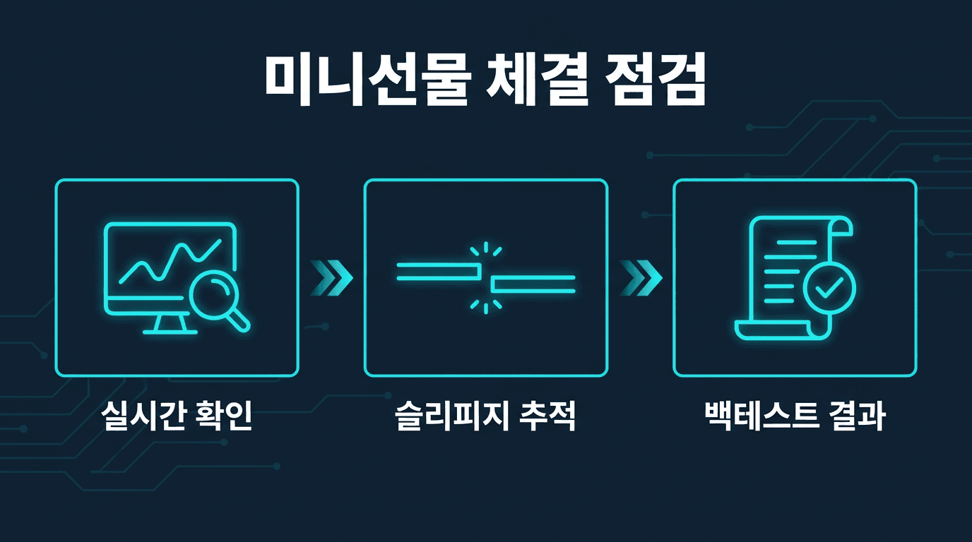 [ 해외선물 미니업체 ] 체결 품질 점검하는 3가지 방법