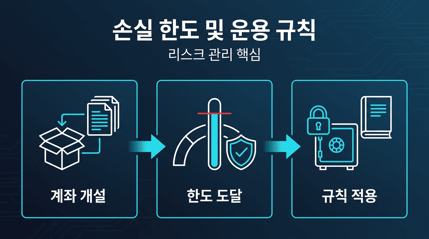 해외선물 대여계좌 일일 손실 한도, 실계정 운용 규칙