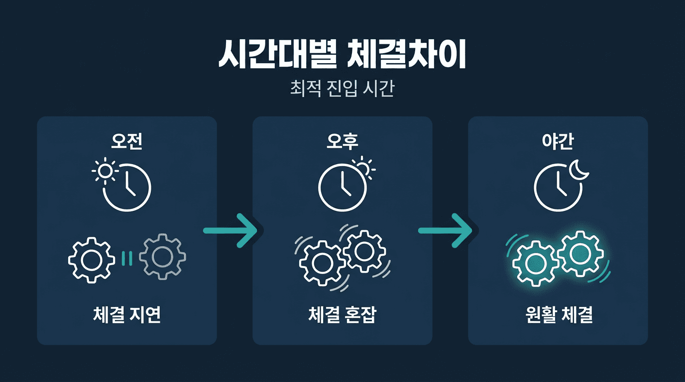 해외선물 대여계좌 진입 시간대별 체결 차이