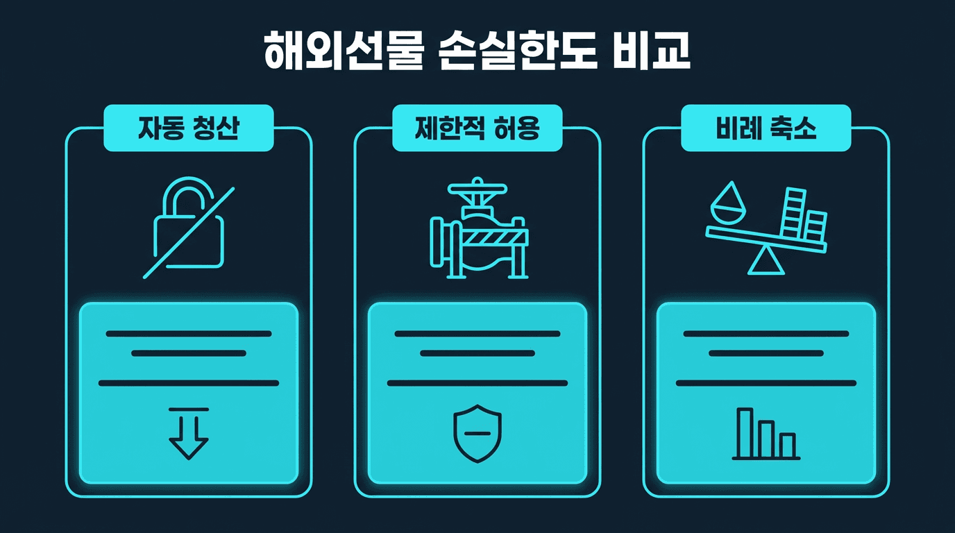 [ 해외선물 대여업체 ] 손실 한도(로스컷) 방식 3가지 비교