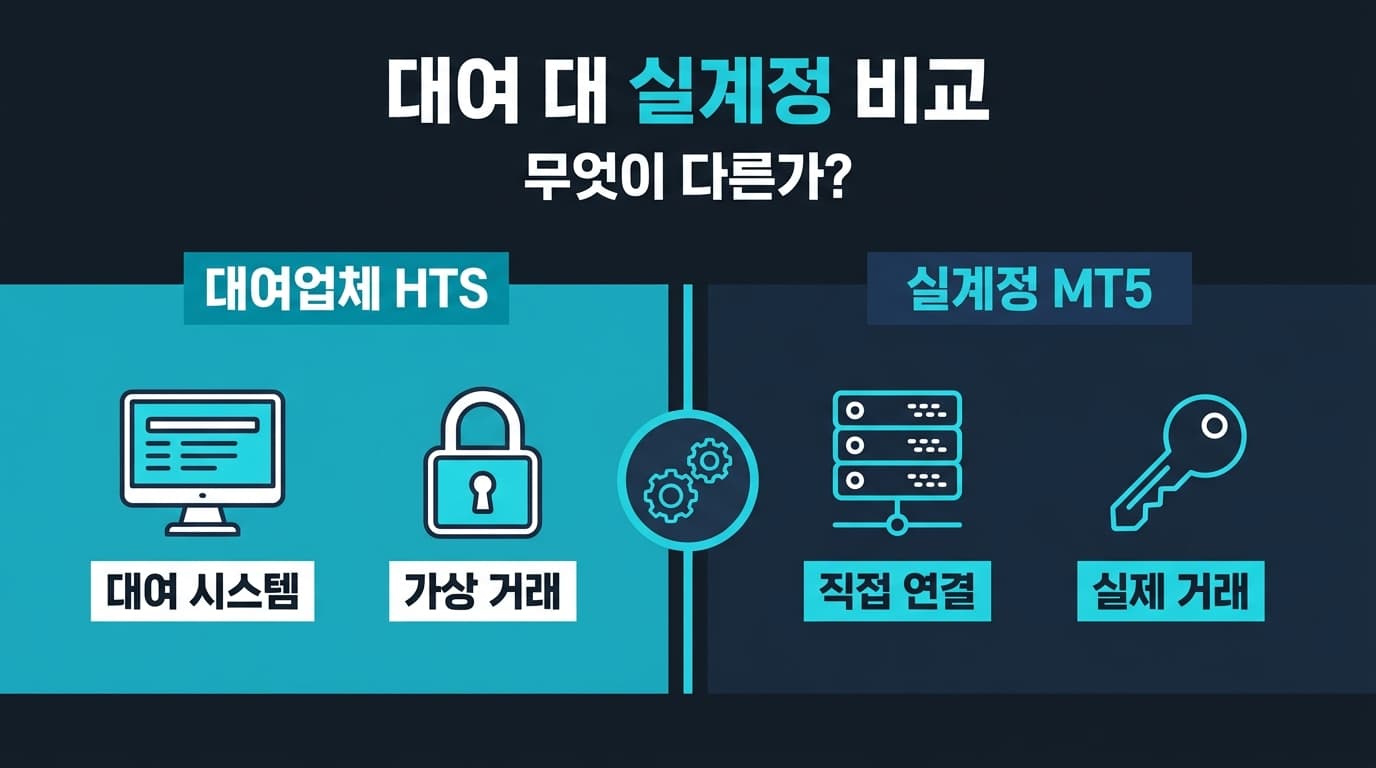 해외선물 대여업체 HTS와 실계정 MT5, 무엇이 다른가