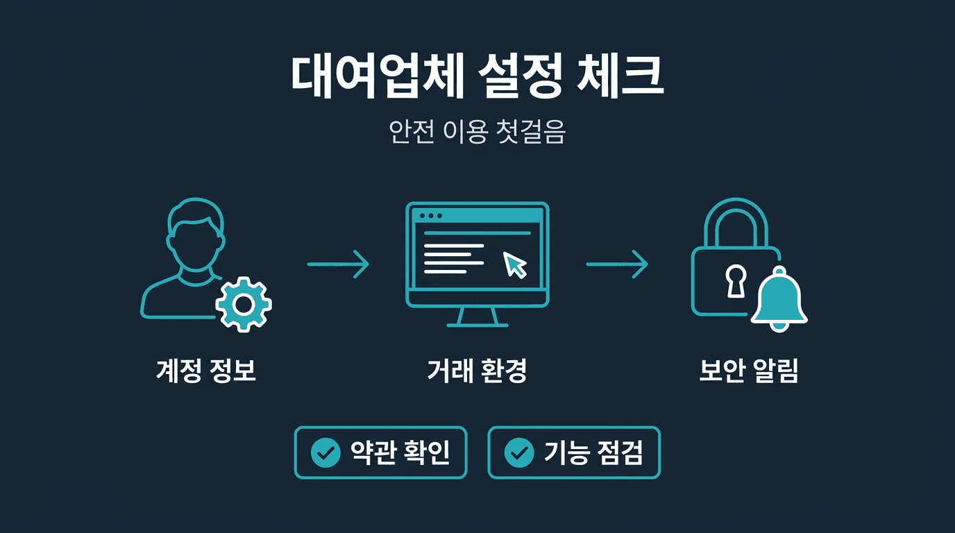 [ 해외선물 대여업체 ] 이용 첫날 확인할 설정