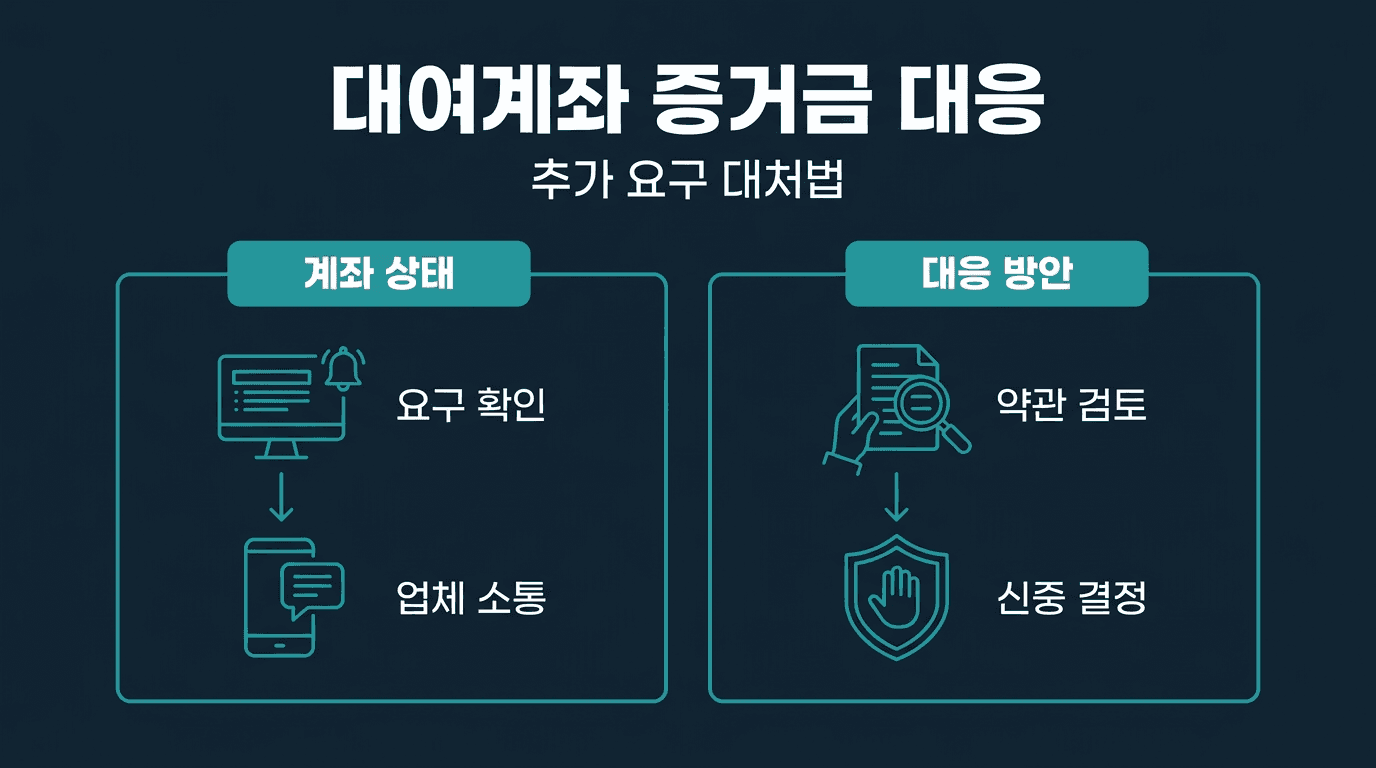 해외선물 대여계좌 보유 중 증거금 추가 요구 대응