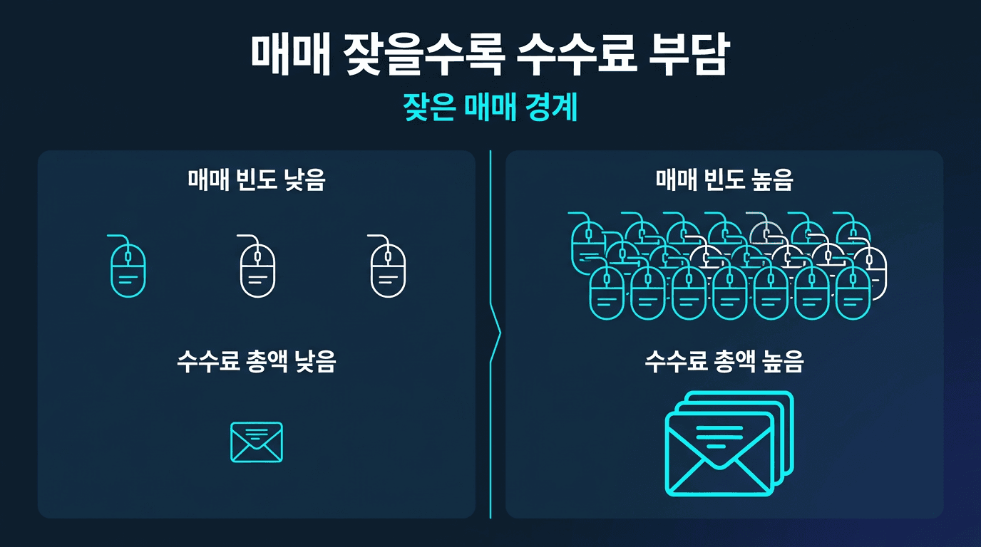해외선물 대여계좌 매매 빈도와 수수료 총액 관계