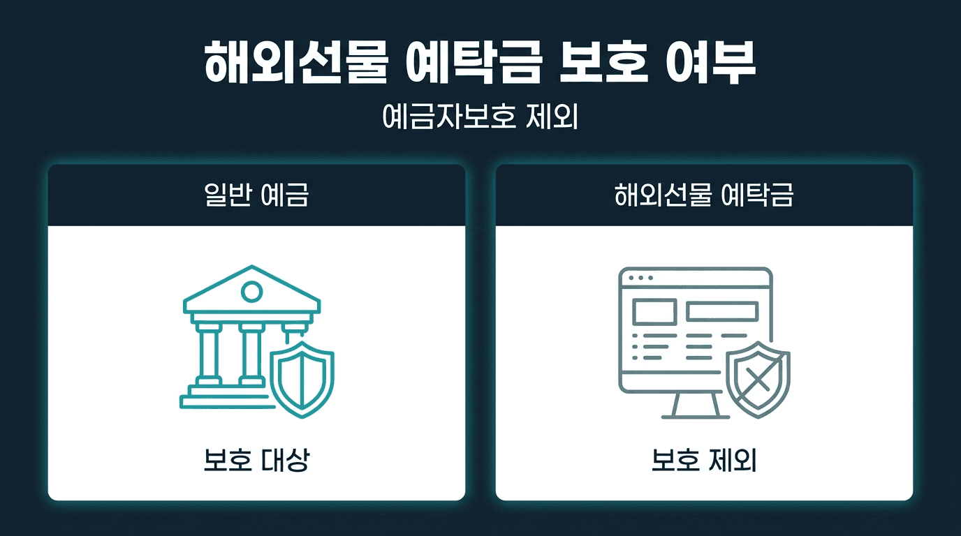 해외선물 실계정 예탁금은 예금자보호 대상일까