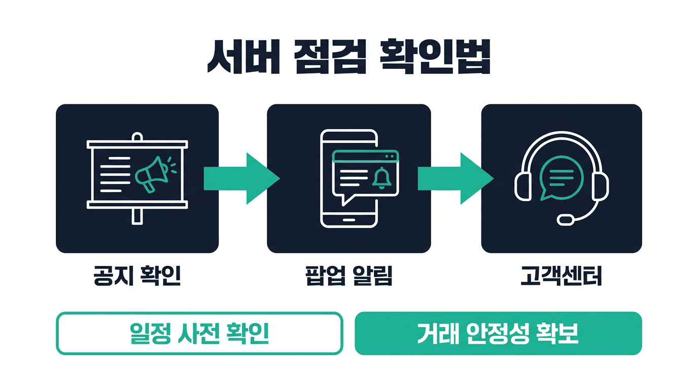 [ 해외선물 미니업체 ] 서버 점검 일정 확인 방법