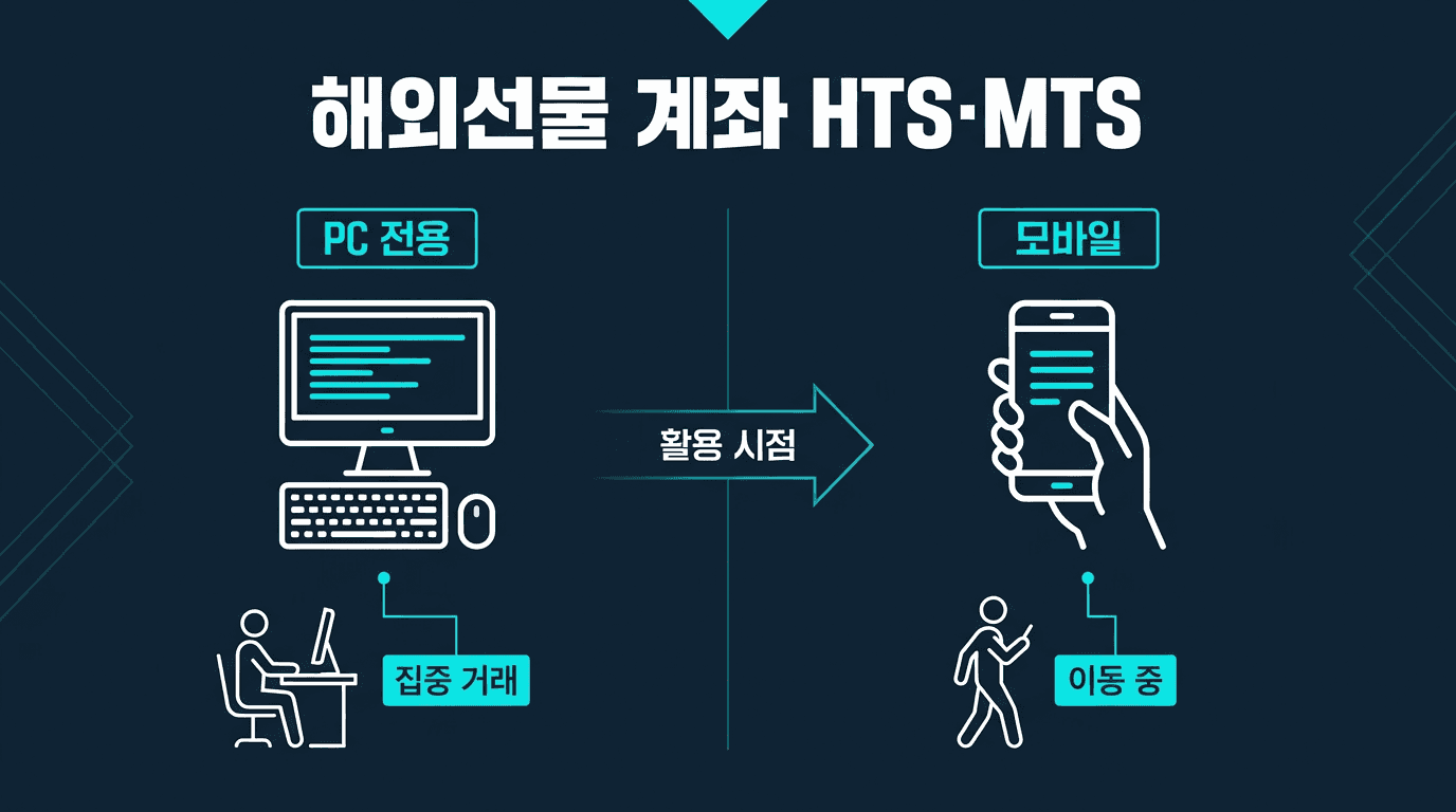 해외선물 대여계좌 HTS와 MTS, 무엇을 언제 쓰나