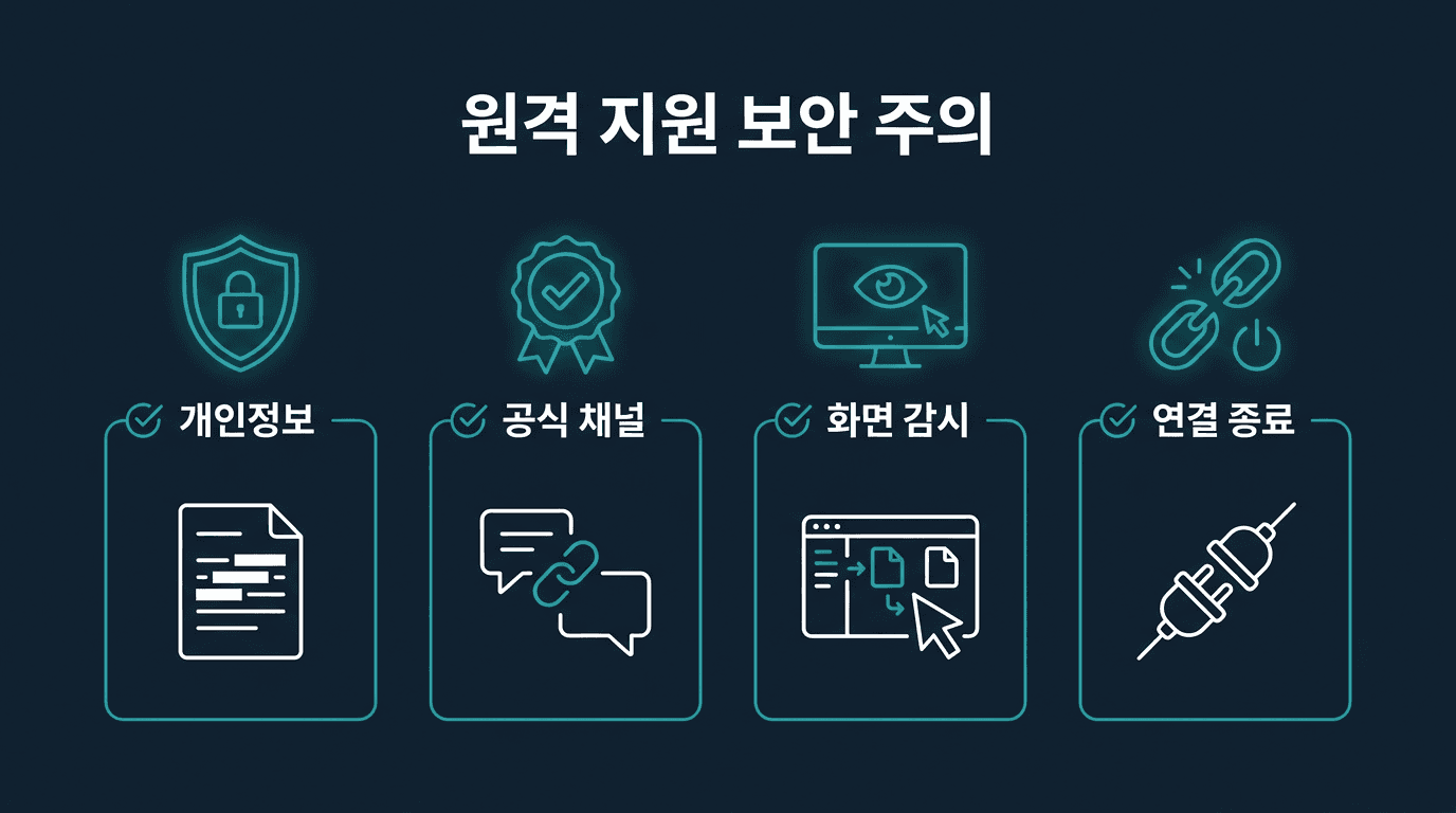 [ 해외선물 미니업체 ] 원격 지원 요청 시 보안 주의점