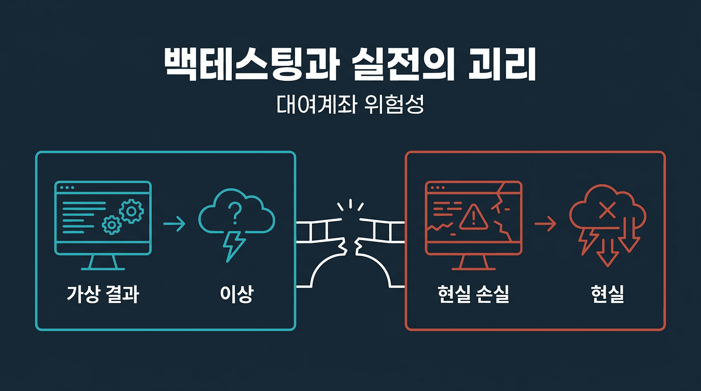 해외선물 대여계좌 백테스팅 결과와 실계정 실전의 괴리