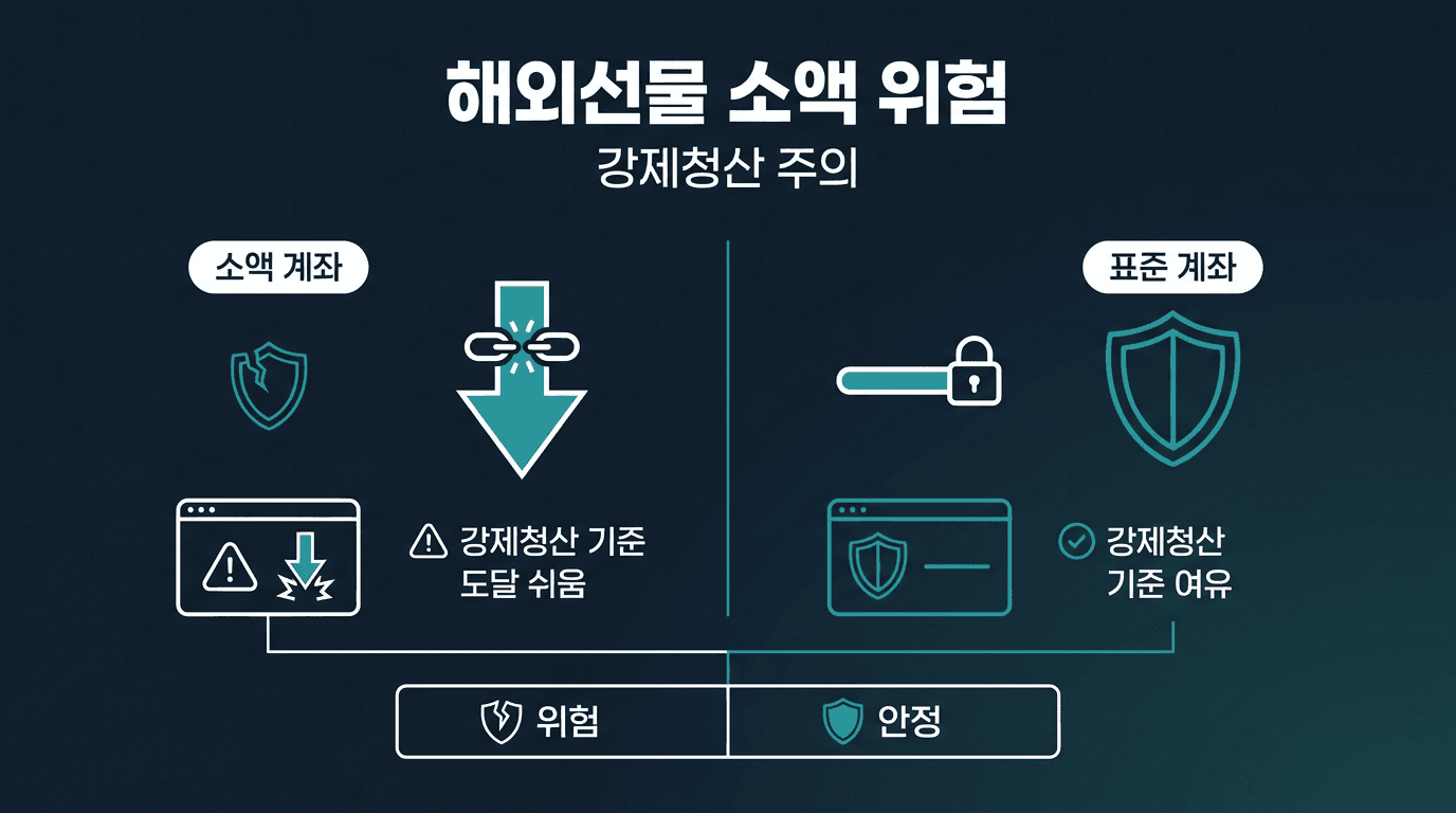 [ 해외선물 미니업체 ] 강제청산 기준, 소액 계좌가 더 위험한 이유