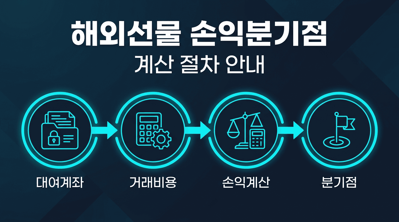 해외선물 대여계좌 손익 분기점 계산하는 법