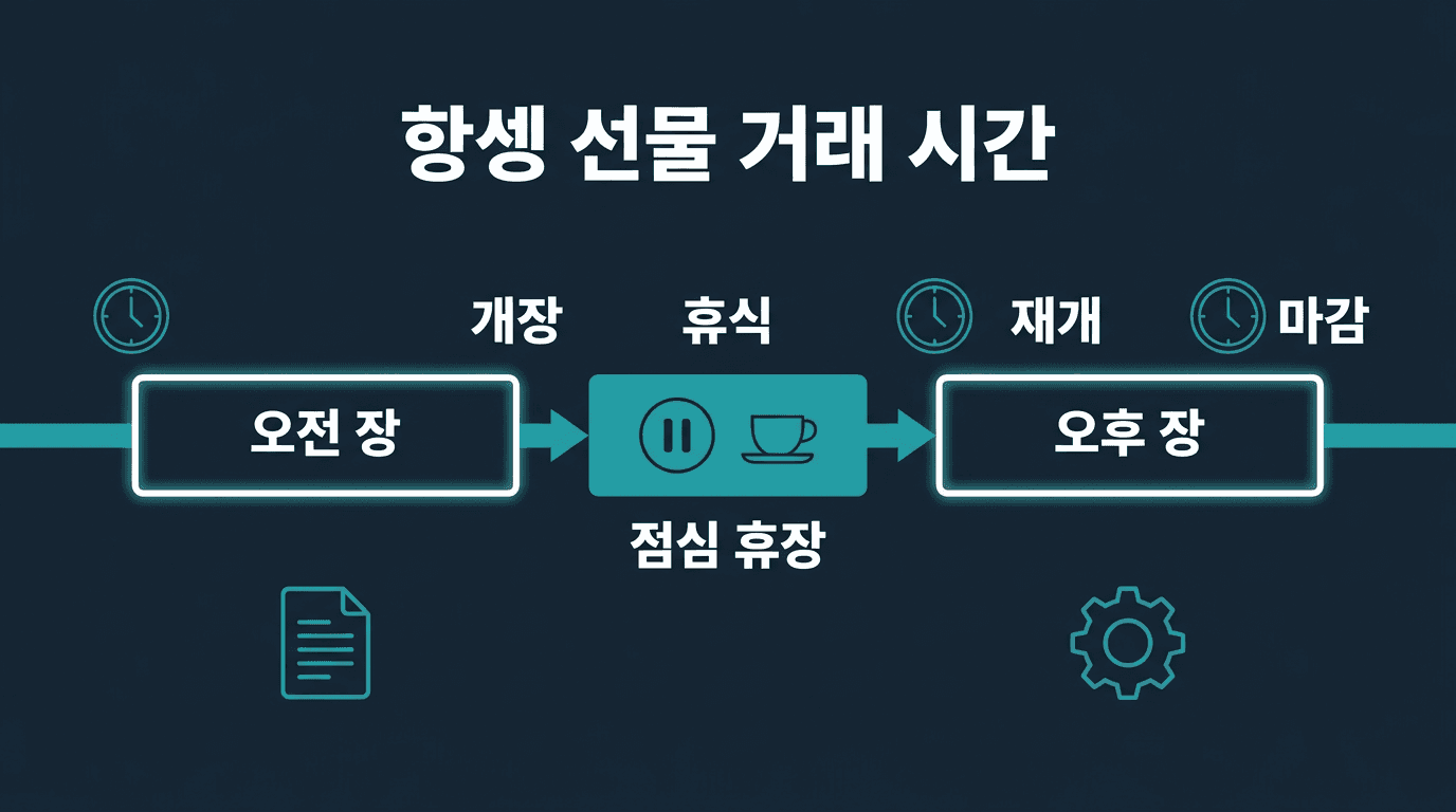 해외선물 대여계좌 항셍 선물 거래 시간과 점심 휴장