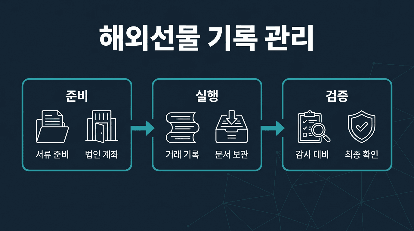 해외선물 법인계좌 감사 대비 기록 관리