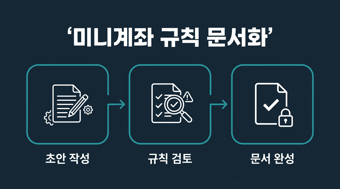 해외선물 미니계좌 매매 규칙을 문서로 만드는 법