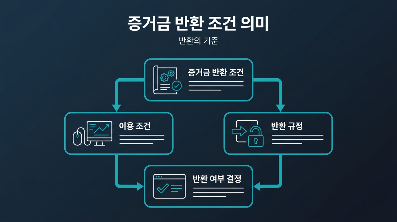 증거금 반환 조건이란 무엇을 의미하나? 설명 이미지