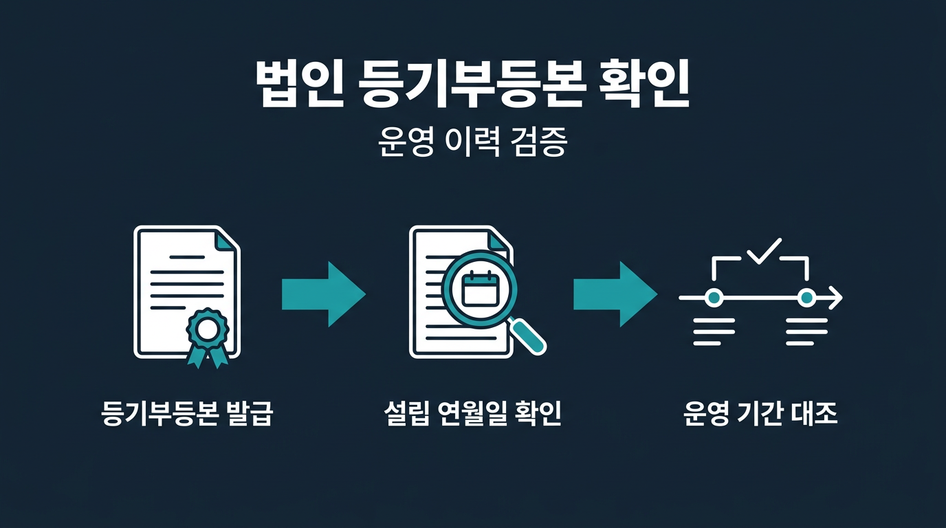 법인 등기부등본으로 운영 기간을 확인하는 방법은? 설명 이미지