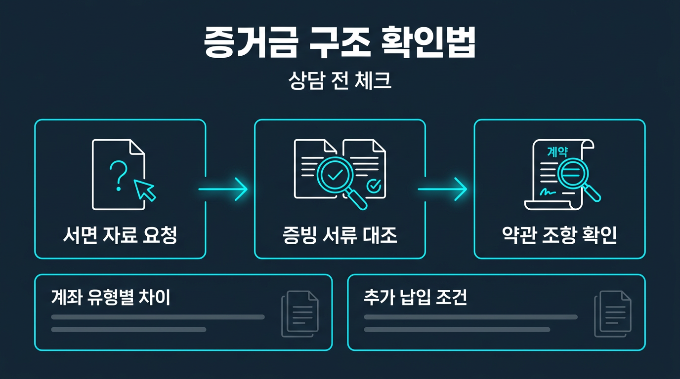 대여계좌 증거금 구조는 상담 전에 어떻게 확인해야 하나? 설명 이미지