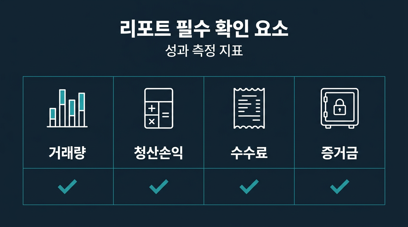 성과 리포트를 받을 때 확인해야 할 항목은? 설명 이미지