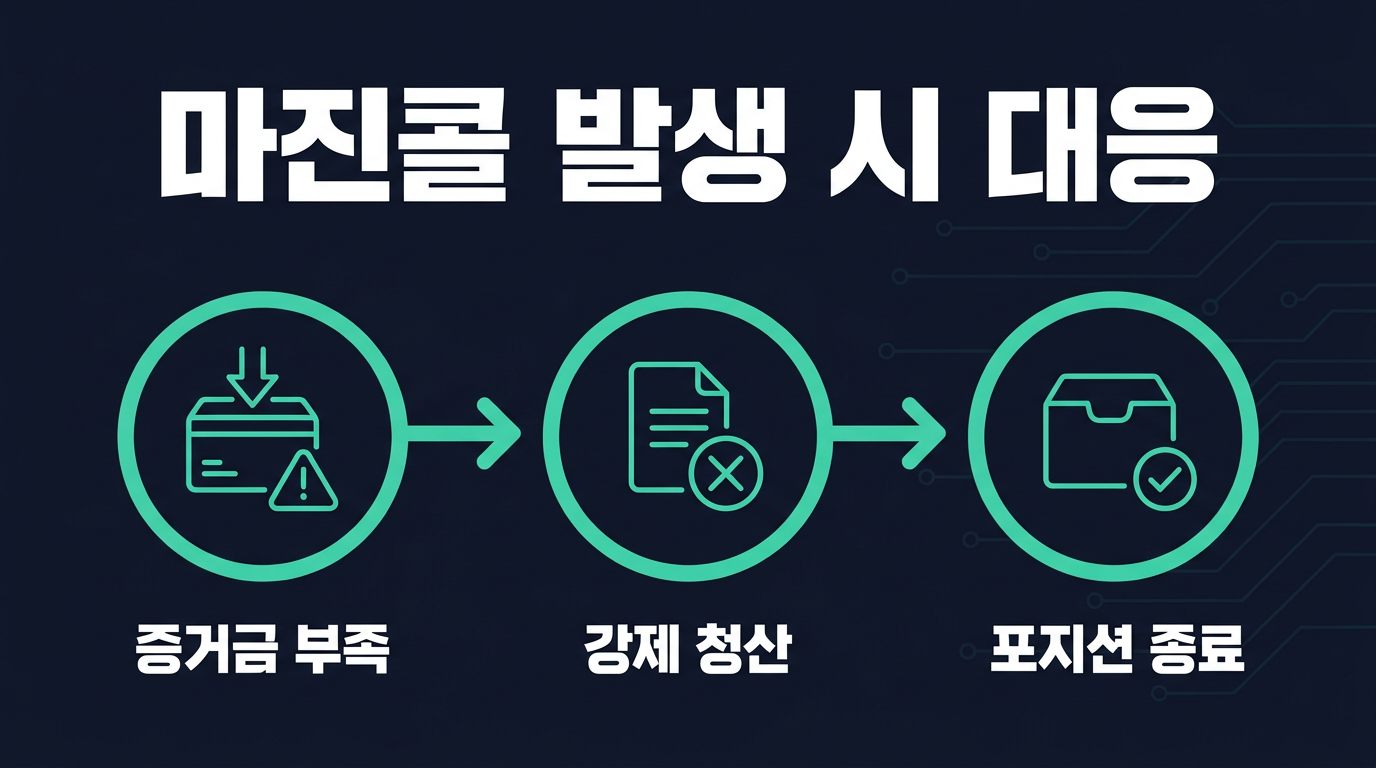 증거금 변동으로 마진콜이 발생하면 어떻게 되나요? 설명 이미지
