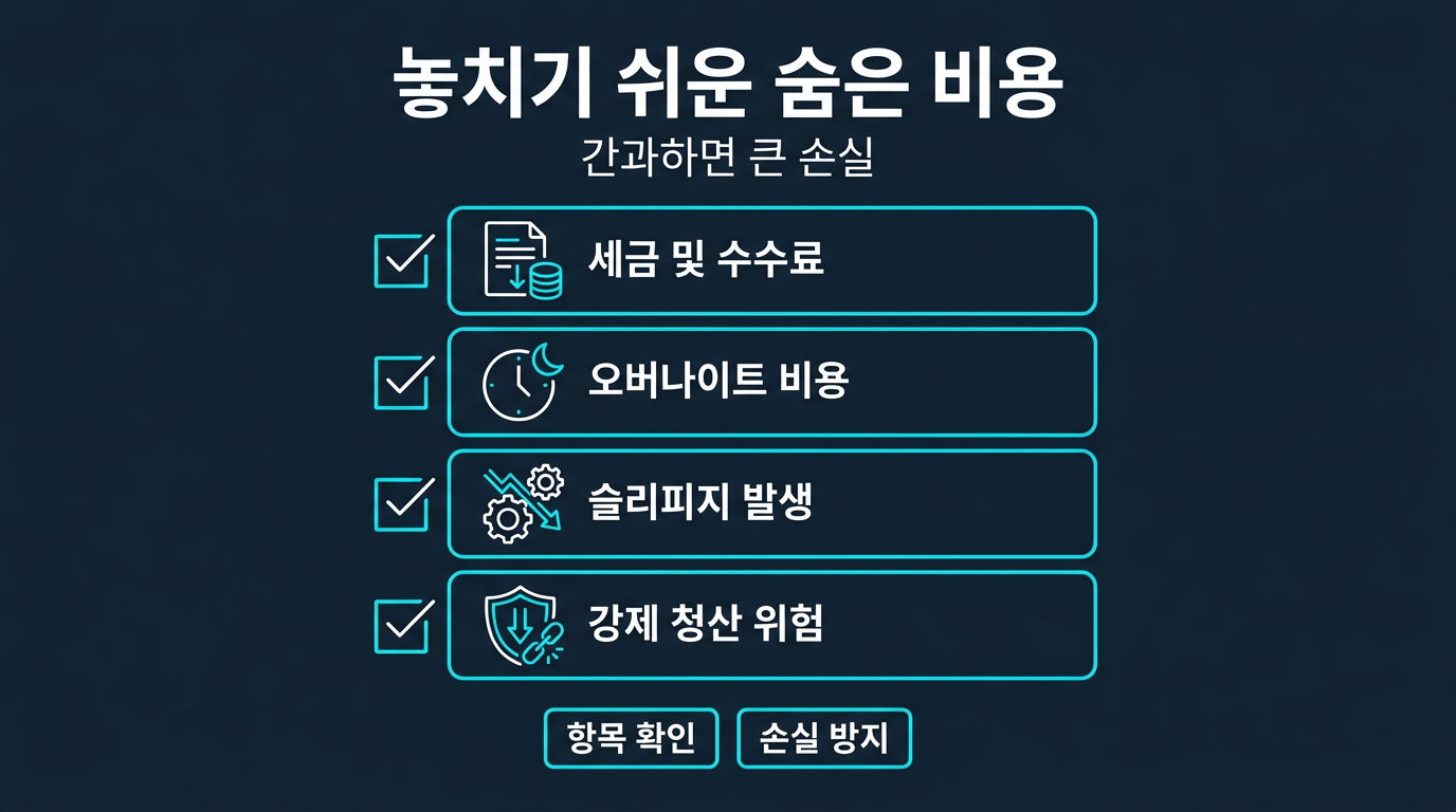 최대 손실액 계산에서 흔히 놓치는 항목은 무엇인가? 설명 이미지