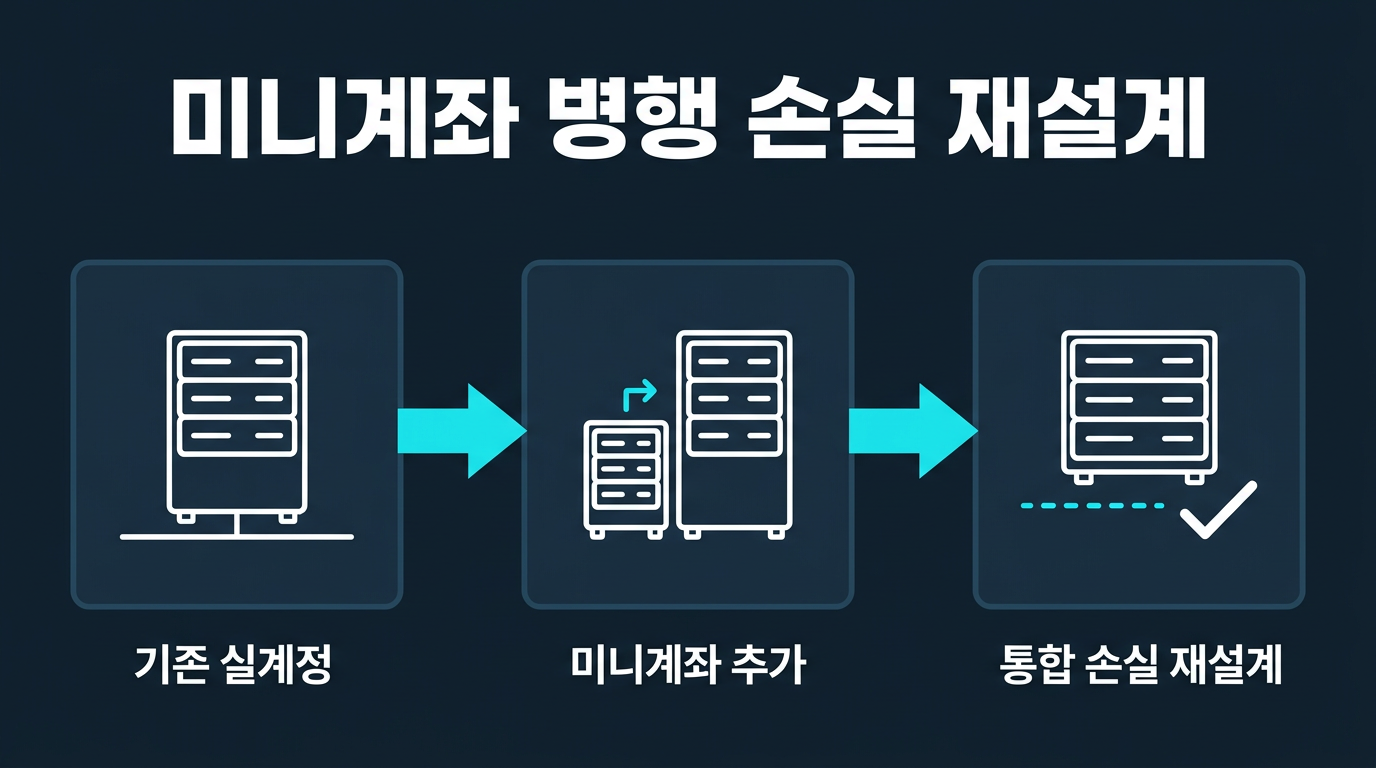 미니계좌를 병행할 때 손실 한도는 어떻게 재설계하나? 설명 이미지
