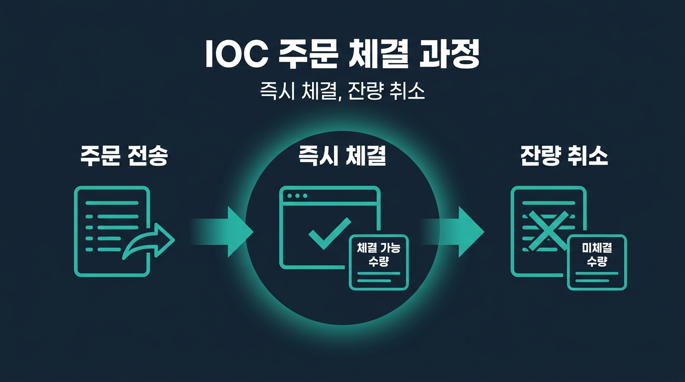 해외선물 대여계좌에서 IOC 주문은 어떻게 체결되나요? 설명 이미지