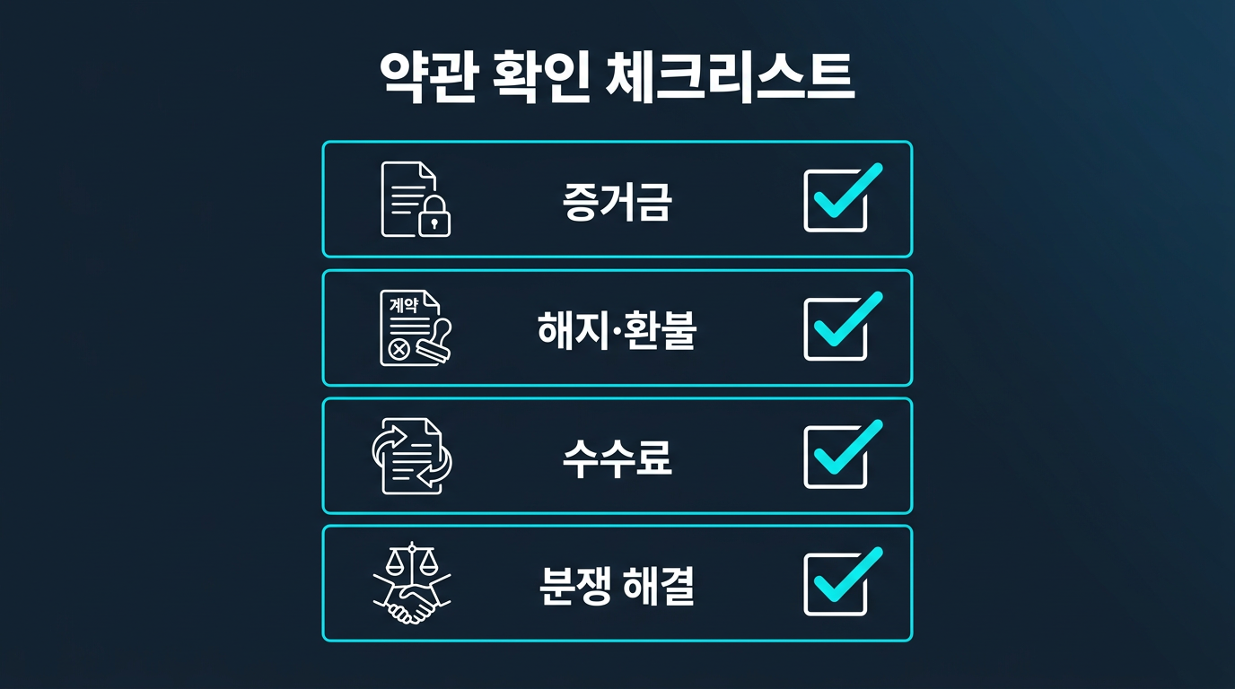 약관 확인 체크리스트는 어떻게 구성하나? 설명 이미지