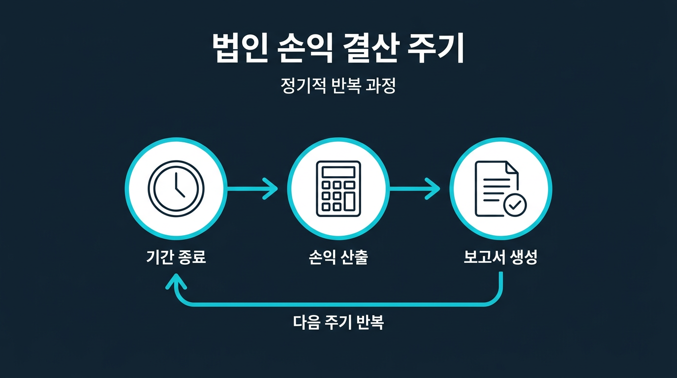 법인계좌 손익 결산은 어떤 주기로 이뤄지나요? 설명 이미지