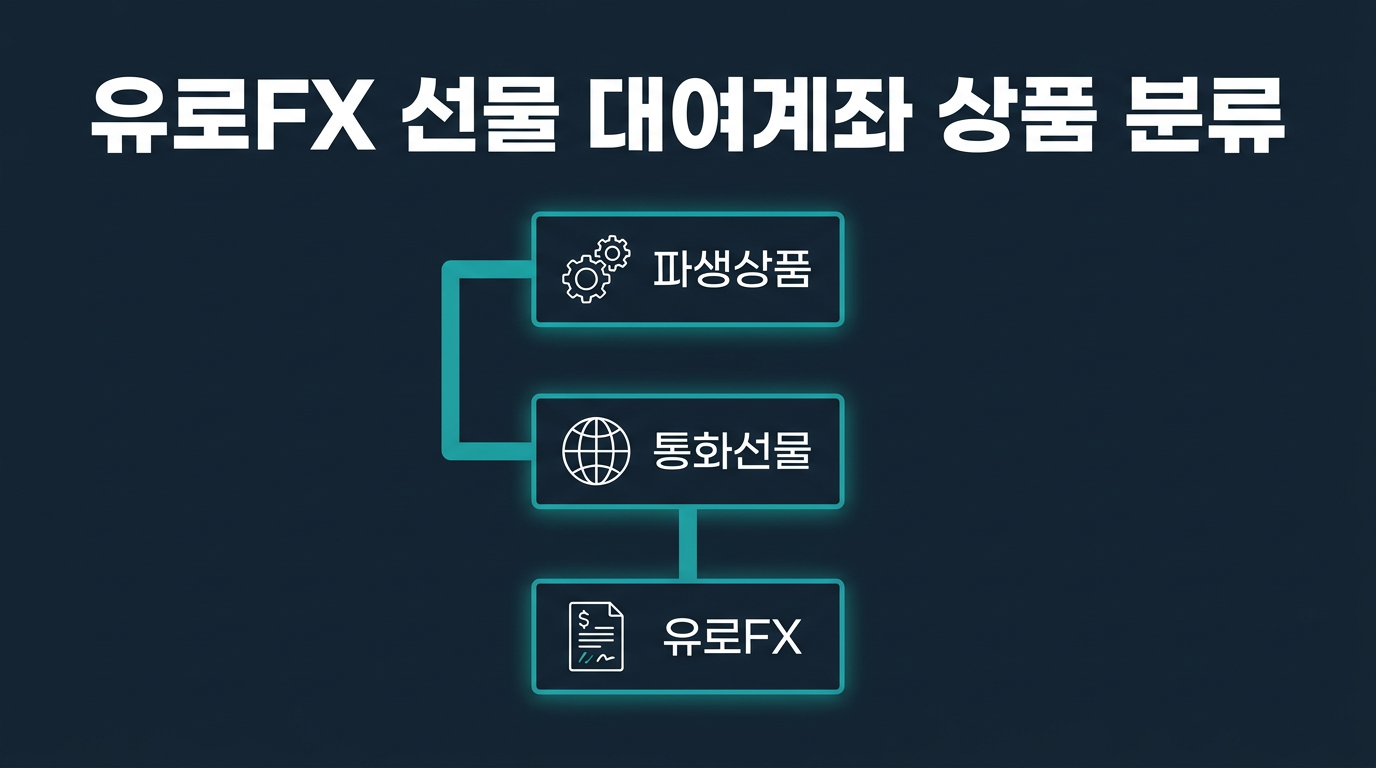 유로FX 선물은 대여계좌에서 어떤 상품으로 분류되는가? 설명 이미지