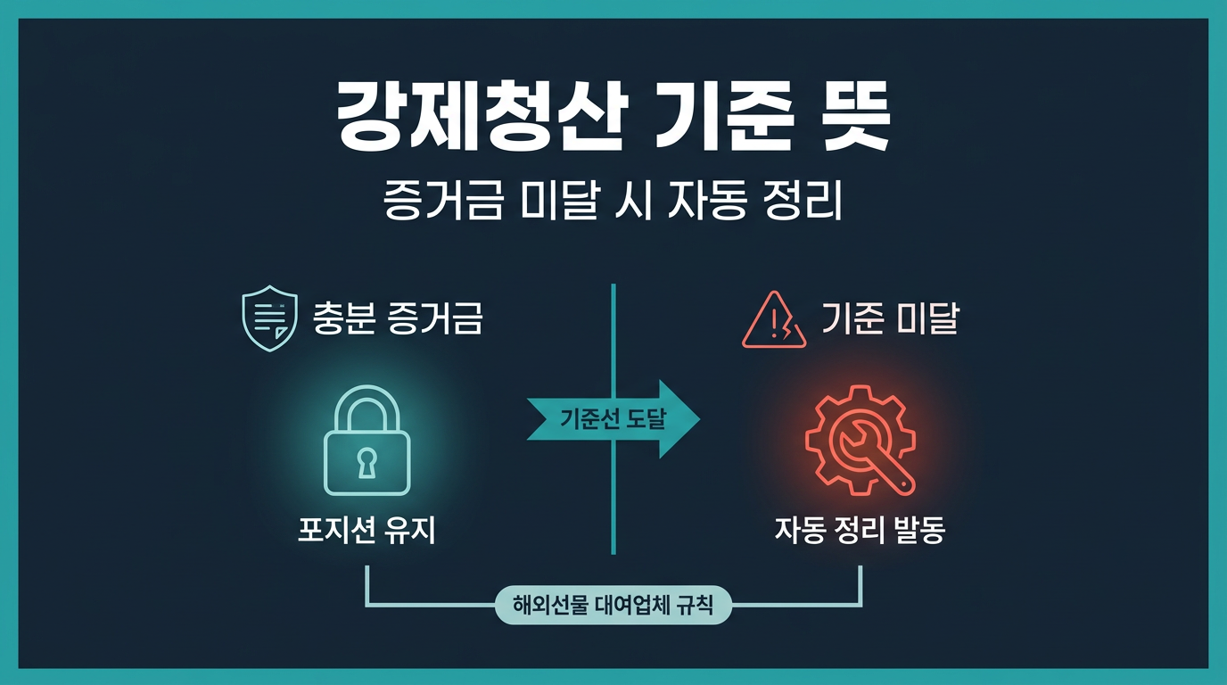강제청산 기준이란 정확히 무엇을 뜻하는가? 설명 이미지