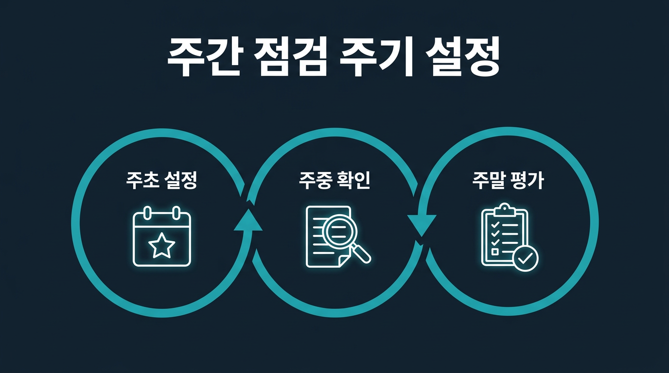 점검 시점과 주기는 어떻게 정해야 하는가? 설명 이미지