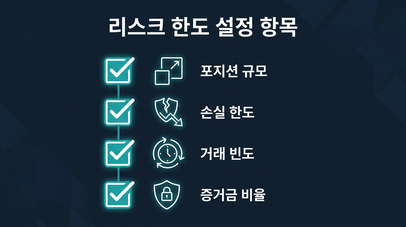 리스크 한도 설정 시 어떤 항목을 정해야 하는가? 설명 이미지