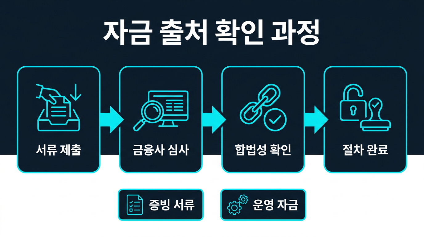 자금 출처 확인은 어떻게 진행되는가? 설명 이미지