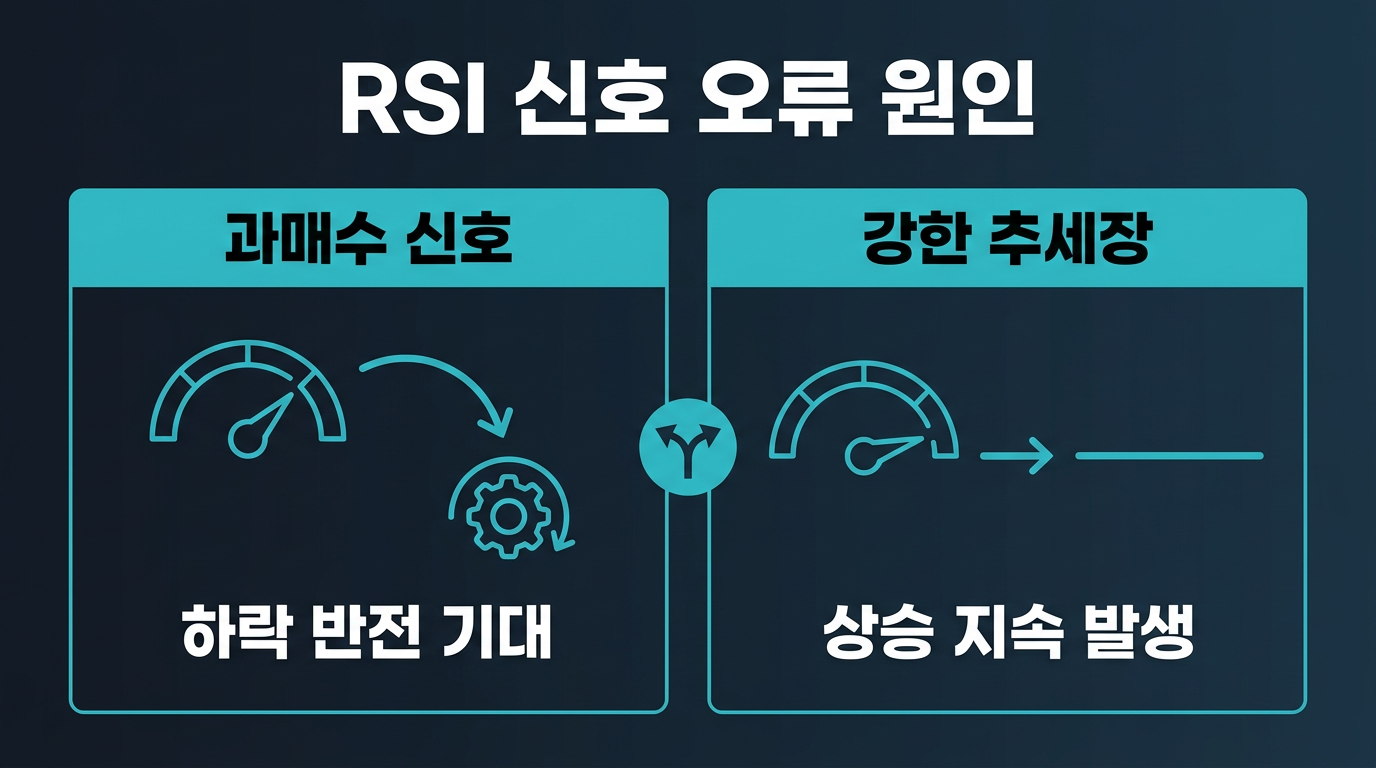 RSI 과매수·과매도 신호는 왜 어긋나는가? 설명 이미지