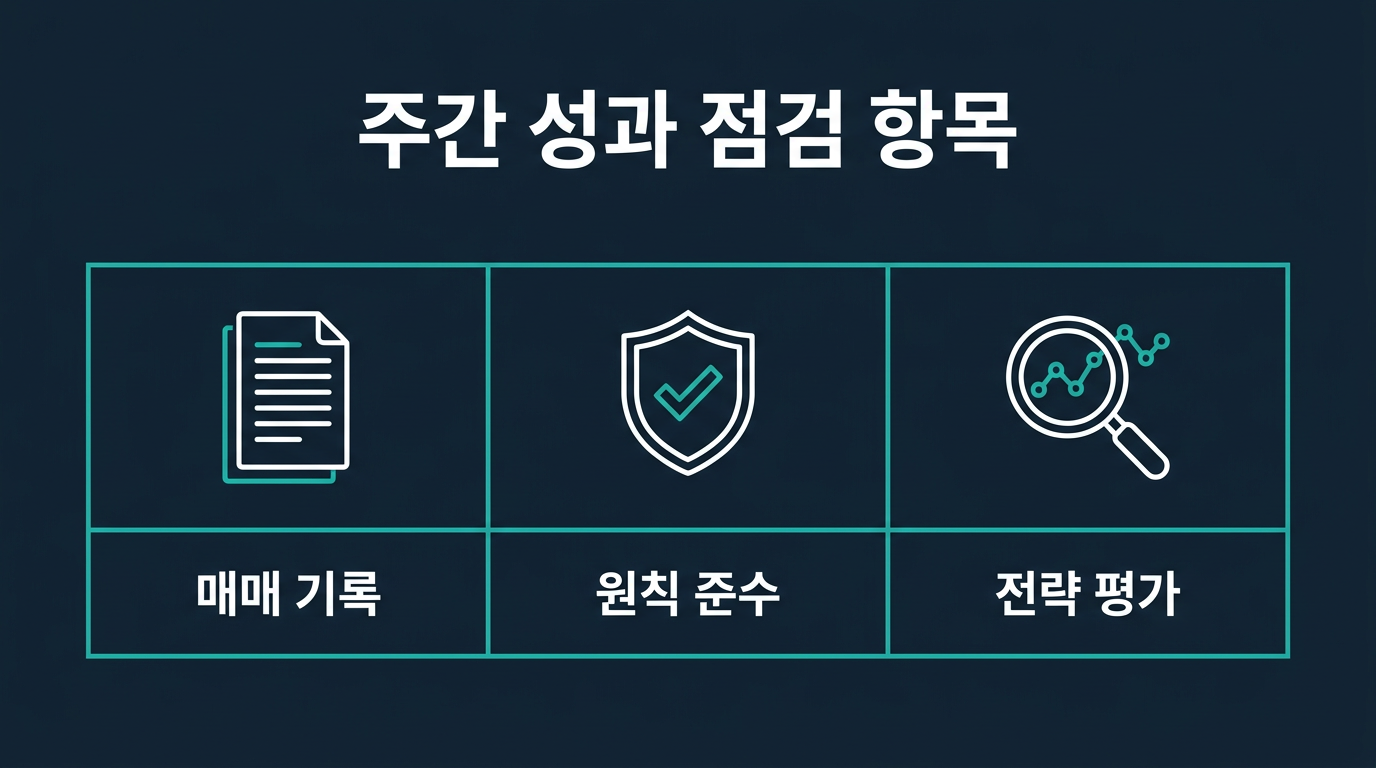 미니계좌 주간 성과 점검은 정확히 무엇을 확인하는 절차인가? 설명 이미지