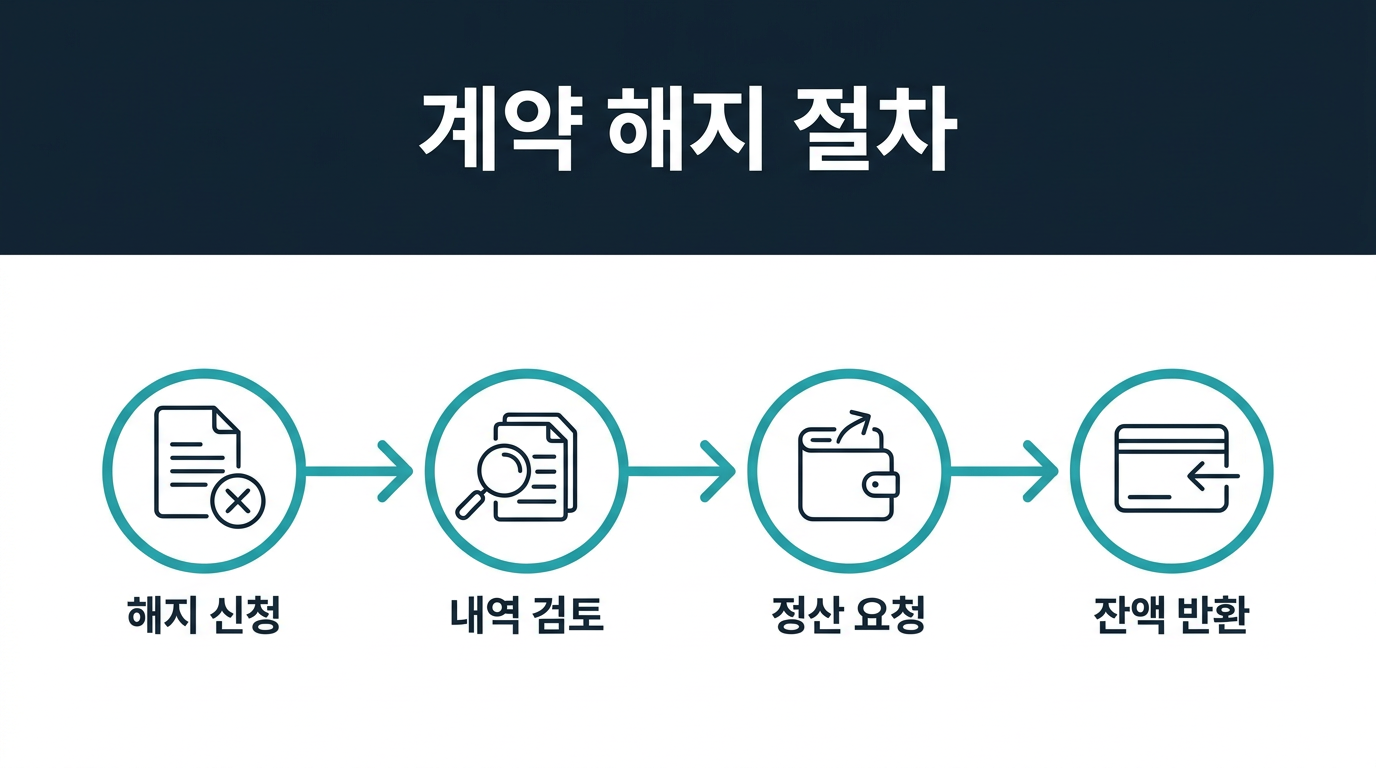 해외선물 대여업체 계약 해지는 어떤 절차로 진행되나? 설명 이미지