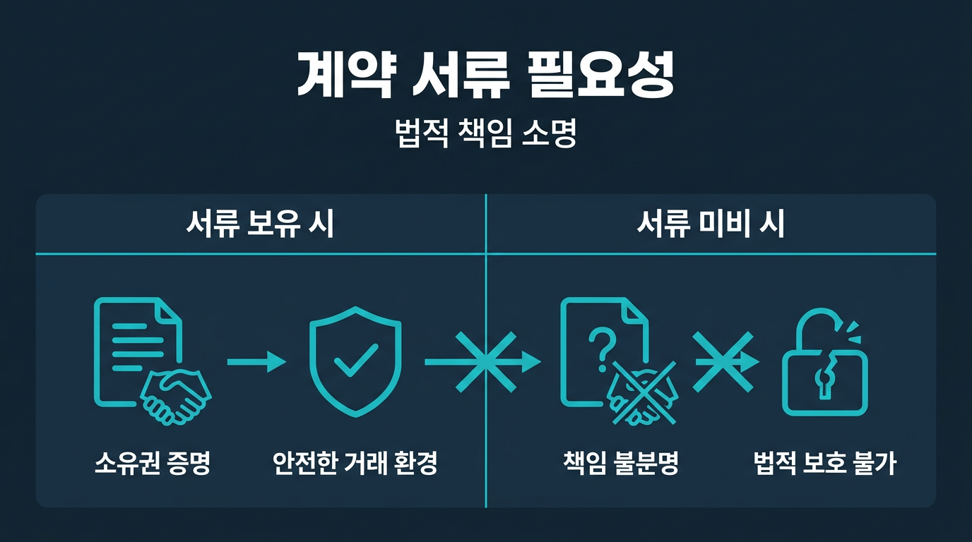 대여업체와의 계약 관계를 증명하는 서류는 왜 필요한가? 설명 이미지