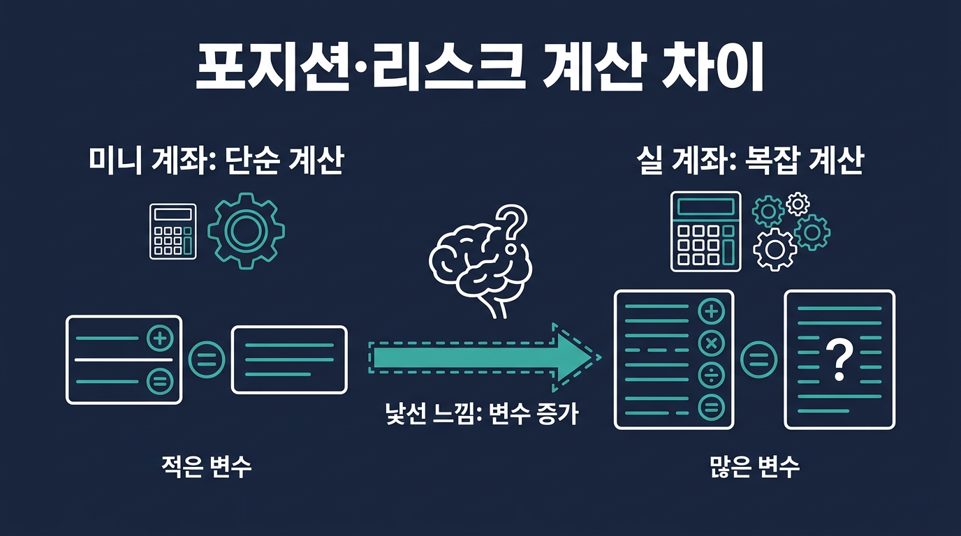 포지션 크기와 리스크 계산이 낯설게 느껴지는 이유는? 설명 이미지
