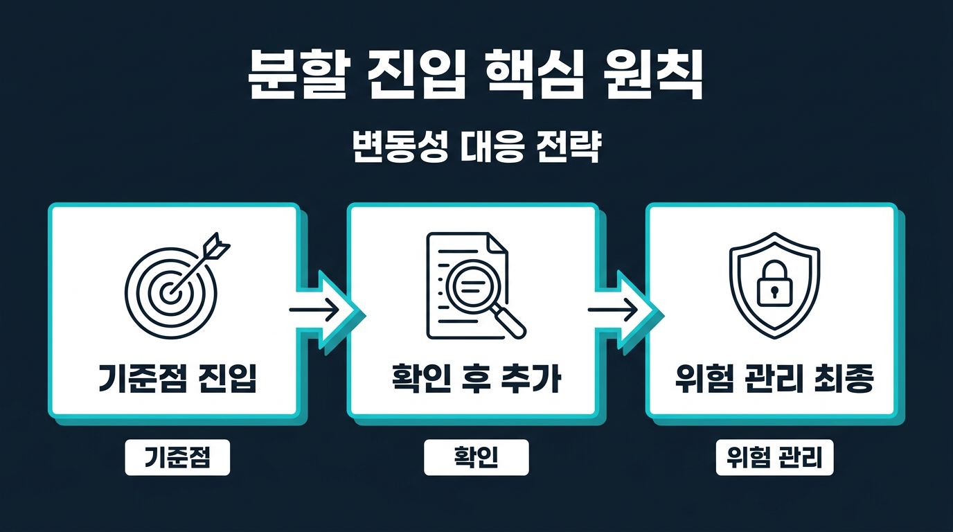분할 진입 3원칙은 구체적으로 무엇을 말하는가? 설명 이미지