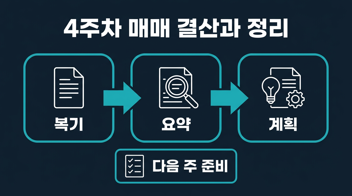 4주차 결산은 어떻게 정리하는가? 설명 이미지