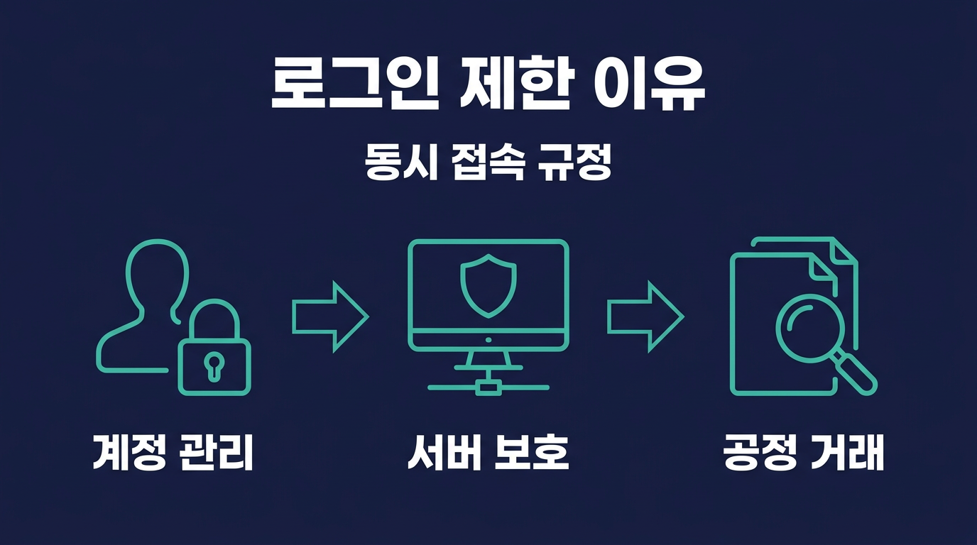 대여업체가 로그인을 제한하는 이유는 무엇인가? 설명 이미지