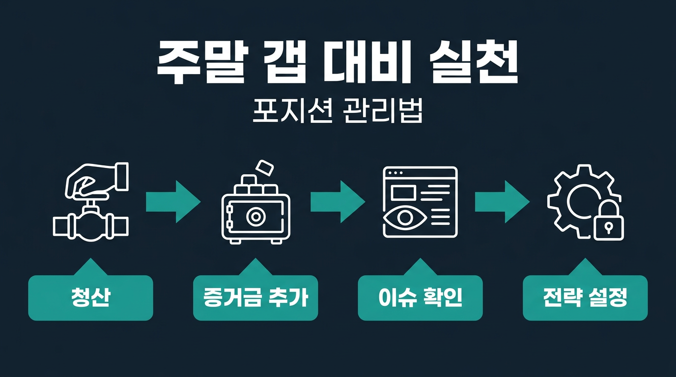 주말 갭에 대비하는 구체적 방법은 무엇인가? 설명 이미지