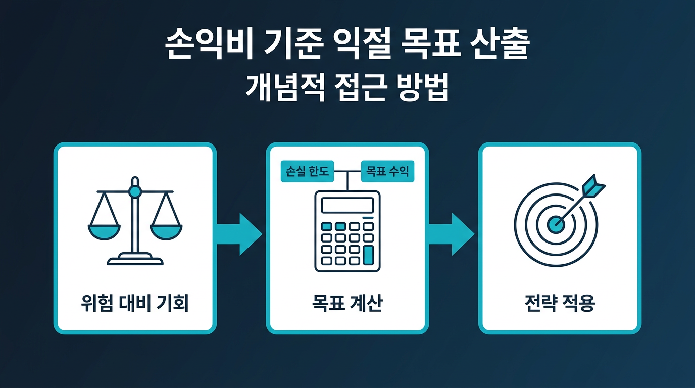 손익비 기준으로 익절 목표를 어떻게 산출하나? 설명 이미지