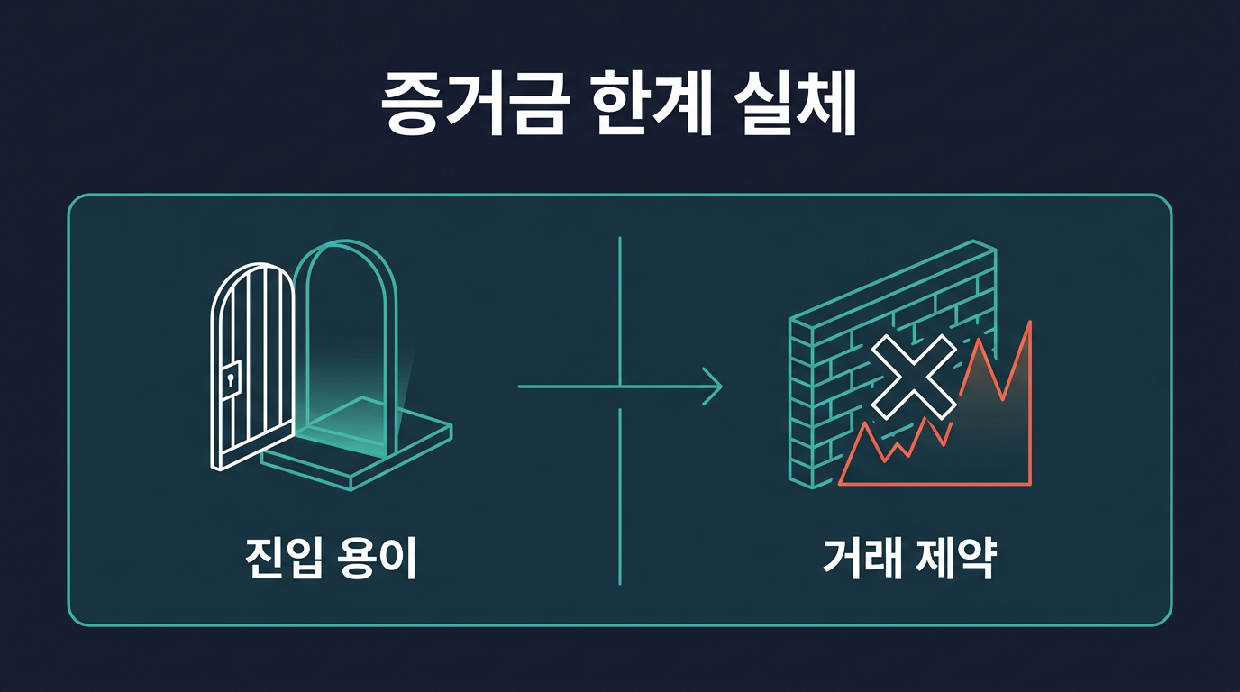2만 5천원 증거금의 한계는 어디까지인가? 설명 이미지