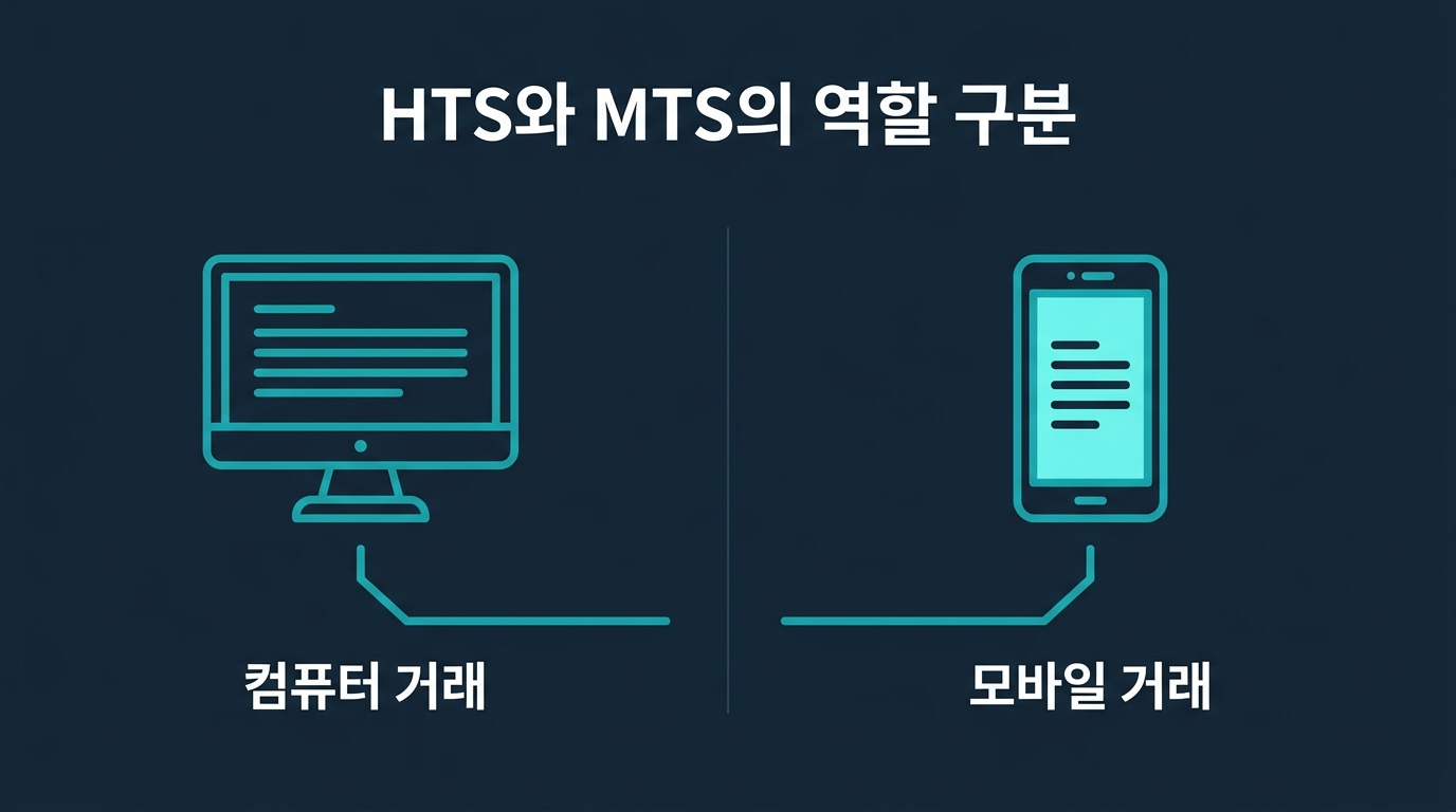 대여계좌에서 HTS와 MTS는 각각 무엇을 가리키나? 설명 이미지